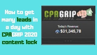 Make money with CPAGRIP 2021 with my secret guide, learn now!