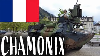 WE FOUND A MILITARY CEREMONY IN CHAMONIX