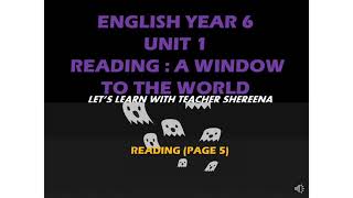 English Year 6 Unit 1 Reading : A Window to the World (A Story about Scarecrow)