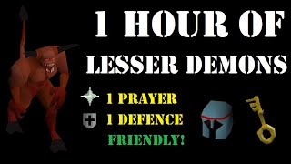 1 Hour of Lesser Demons as a Pure (Wilderness Slayer) [87 Ranged] - OSRS