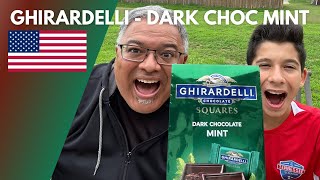 American Chocolate That’s Actually Good? | 🇺🇸Ghirardelli Dark Chocolate Mint | Snack Review