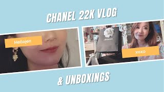 Chanel 22k luxury vlog & unboxings - earrings, shoes & which seasonal bag is worth it #chanel22