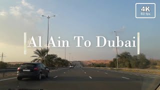 Al Ain To Dubai | POV | UAE | Highway Road Trip | Road along Desert #traveldiaries #Roadalongdesert