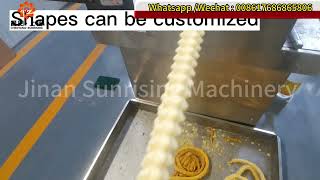 2024 new corn puff snacks sample shape , corn sticks shapes machine , rice puffed snacks machine