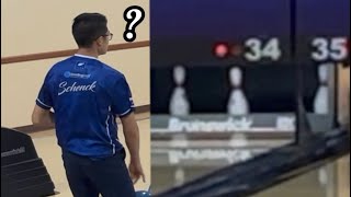 Cortez Schenck leaves 5-7-10 😂 then goes for 300 at PBA Regional 😳