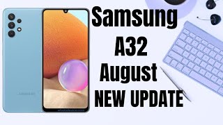 Samsung A32 August New update|Android 14 One UI 6.0🤔