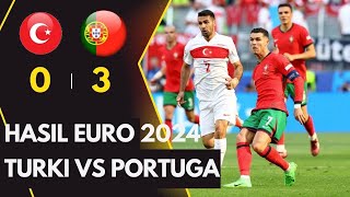 Hasil Euro 2024, Turki vs Portuga : Skor 0-3