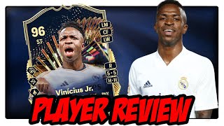 96 VINICIUS JR. TOTS - Player Review Team Of The Season | ULTIMATE TEAM 24 l FC 24