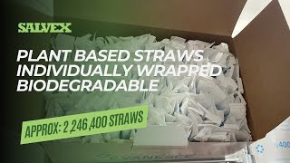 Virtual Product Inspection at Salvex - Plant Based Straws / Individually Wrapped / Biodegradable