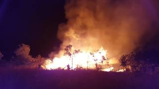 В Ялте над Гурзуфом загорелись сваленные остатки деревьев, 07.08.2017