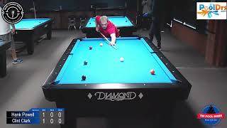 Hank Powell vs Clint Clark - 9 Ball Tournament - Third Round - 4/6/24