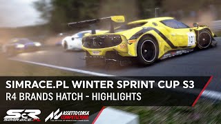 Simrace.pl Winter Sprint Cup S3R5 Brands Hatch - Highlights / Assetto Corsa Competizione