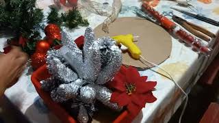 DORNOS NAVIDEÑOS CASEROS  DECORACION NAVIDEÑA HECHA A MANO, IDEAS con PIÑAS de PINO  MANUALIDADES FÁ