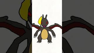 Charmander Evolution (Shiny)#shorts #pokemon #animation