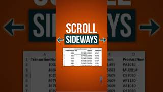 HOW TO SCROLL SIDEWAYS WITH MOUSE IN EXCEL ||EXCEL TRICKS || SHORTS