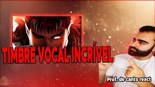 GUTS SONG | "Pressure" | Divide Music [Berserk] | Prof. de canto reage