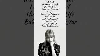 Lisa ROCKSTAR song lyrics🔥🖤#blackpink