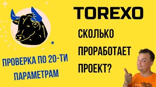 Torexo. Проверка по 20-ти параметрам. Большой обзор. Сколько проработает проект. Торексо.