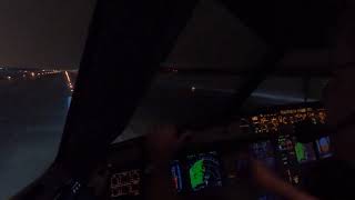 ULLI 10R Pulkovo  St. Petersburg windy approach and smooth landing