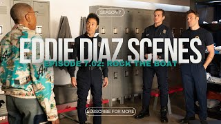 Eddie and Buck free a mother and her daughter from their car - 7x02 | Rock the Boat