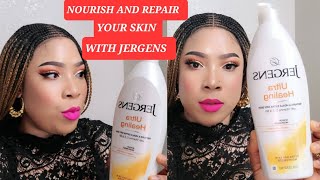 JERGENS UTRA HEALING REPAIR LOTION FOR ALL SKIN TYPES.