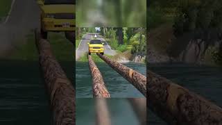 Beamng drive - Open Bridge Crashes over Monster Energy Drink Jello #shorts