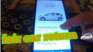 Fair car return process