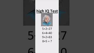 High IQ test 🧐 Only for Genius #shorts