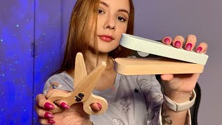 ASMR-VOU CORTAR, SECAR E PRANCHAR SEU CABELO COM ITENS DE MADEIRA 🪵