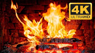 Super Cozy & Relaxing Christmas Fireplace 4K UHD with Crackling Fire Sounds 3 Hours for Relaxation