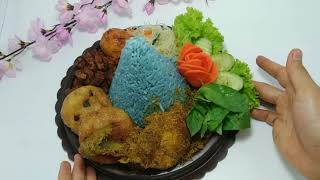 NASI UDUK MINI BIRU BUNGA TELANG