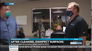 DIY Disinfectant Solution Recipe with Premier Restoration Hawaii on Hawaii News Now Sunrise