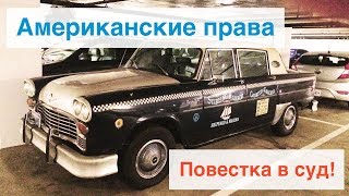 Вождение в США. Как мы сдали на американские права. Первый штраф. Повестка в суд.