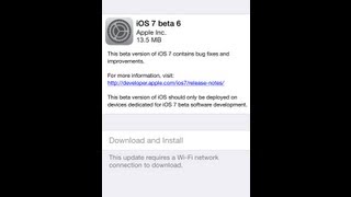 iOS 7 Beta 6 Released - iOS 7 Official Release