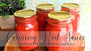 Canning Pizza Sauce | How to Can Tomato Sauce | Pizza Garden | Spaghetti Sauce | Pizza Sauce Recipe