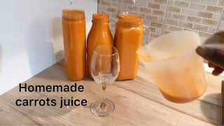 How to make your own carrots juice easy step by step