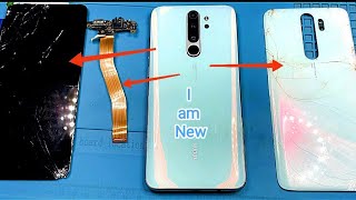 How i Restore Redmi Note 8 pro cracked - Full body change Redmi Note8pro