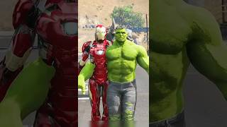 GTA V IRON HULK vs TEAM RHINO AND VENOM EPIC FIGHT | #Shorts | #gta | #gtav