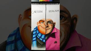 Drawing Gru From Dispicable Me 4 👀 Realism ✨#art #drawing #dispicableme4