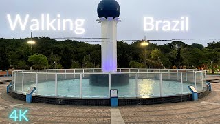 【4K】Walking in a quiet urban green area - Brazil ep.012