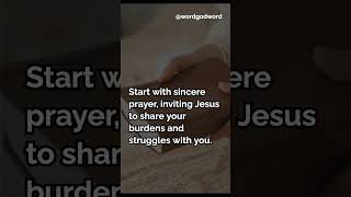 "Invite Jesus into Your Struggles: A Powerful Prayer to Share Your Burdens 🙏✨"