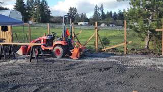 Dog park construction with turf and custom cedar fence.  Day 3