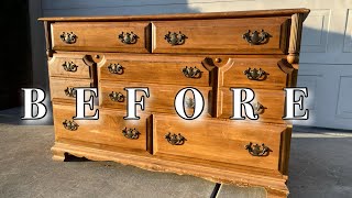 DRESSER MAKEOVER | DRAMATIC BEFORE AND AFTER 😍