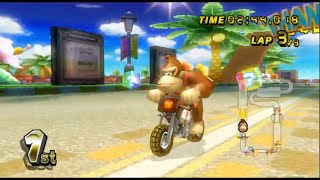 Mario Kart Wii-Donkey Kong-150cc Flower Cup-Standard BikeLマリオカートWii-ドンキーコング-150ccフラワーカップ-スタンダード・バイクL