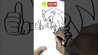 How to draw sonic |Teacher Henry #TeacherHenry, #short, #Shorts, #shortsvideo,