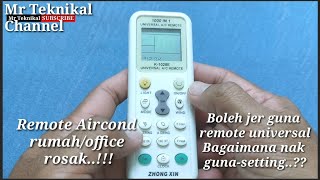 Remote aircond universal