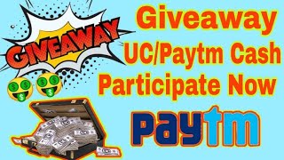 UC and PAYTM CASH GIVEAWAY 9June 2020 || Participate Now Earn Free UC and PAYTM Cash Giveaway