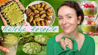 VEGANE SNACKS MIT MATCHA » 6 einfache & grüne Rezepte │ Food Friday #194