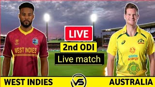 live match today||Australia Vs West Indies 2nd ODI match live 2024||Australia Vs West Indies