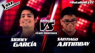 Sidney García vs Santiago Ajitimbay - "Sentada aquí en mi alma" - Batallas - T2 - La Voz Ecuador